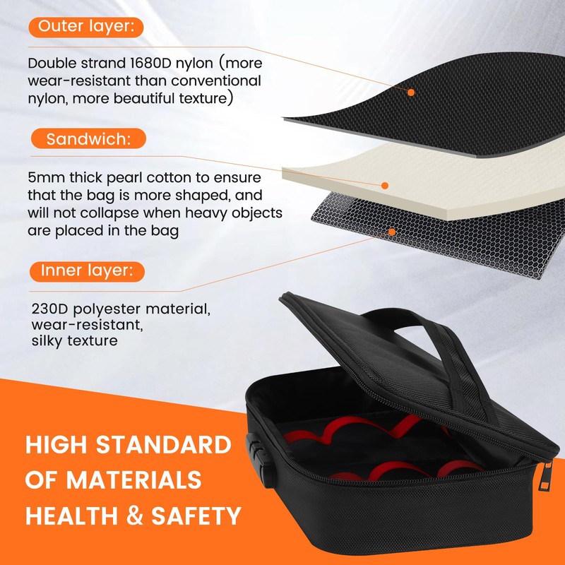 JINXOLET Discreet Lockable Storage Toy Bag Box Organizer Container