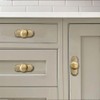 khtumeware 10 Pack 1-1/4 inch Backplate for Cabinet Knobs Brushed