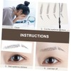 Housoutil 12pcs Imitation Eyebrow Stickers for Easy Application Natural-looking Temporary