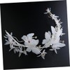 WOONEKY White Butterfly Chiffon Soft Chain Headband for Women Elegant