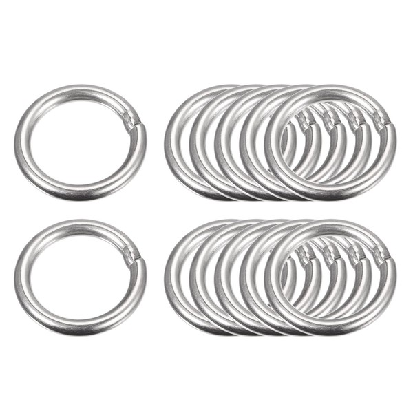 sourcing map Stainless Steel 304 O Rings, 12 Pieces 30