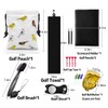 Aliennana Golf Valuables Pouch, Leather Golf Tee Pouch with Drawstring