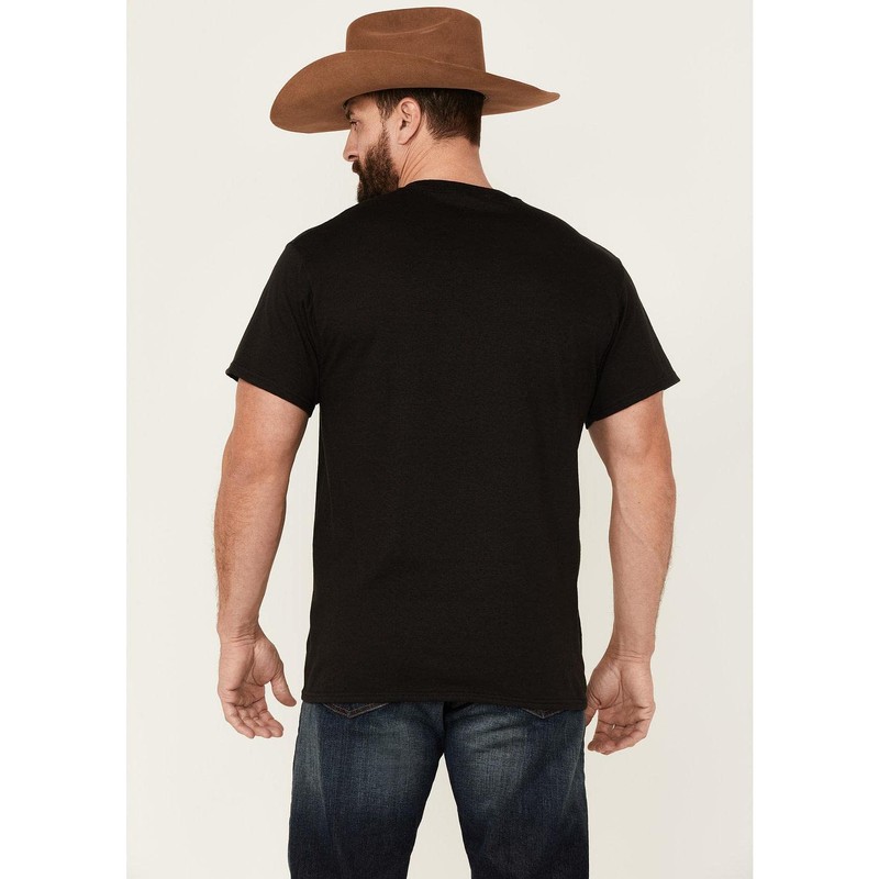 Changes Men's Yellowstone Dutton Ranch Bucking Bronco Graphic Short Sleeve