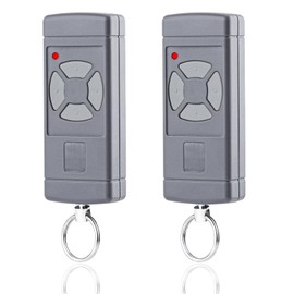Set of 2 Garage Door Openers Hand Transmitter Compatible with Hörmann 40.685 MHz Grey Buttons HSM2-40, HSM4-40, HSE2-40, HSE4-40, HS2-40, HS4-40 Remote Control