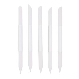 Baluue 5pcs Round Glass Nail File Simple Design for Professional Novice Nail Art
