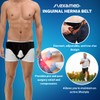 FlexaMed Hernia Gear Double Inguinal Hernia Groin Belt Black (L