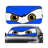 Zpana Car Eyes Windshield Sun Shade, Foldable Funny Vehicle Front