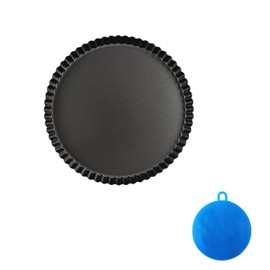 Eidoct Mini Tart Tins,Egg Tart Molds, Non-Stick Mini Tart Tins, for Baking Quiche Pie Tartlet, Small Flan Tins, Fluted Round Pie Tin with Removable Loose Bottom, Round Mini Quiche Pans (22cm)