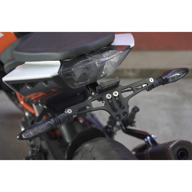 Kronox Motorcycle License Plate Bracket - Universal Fender Eliminator Kit