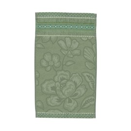 PiP Studio Set of 3 Guest Towels Jasmine Jacquard Colour Green Size 30 x 50 cm