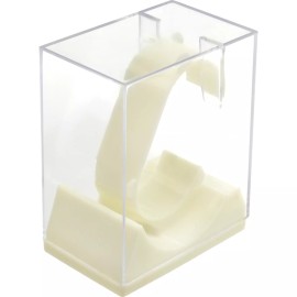 FindingKing White Single Watch Display With Acrylic Clear Cover 1.9" x  2.9" x 3.5"