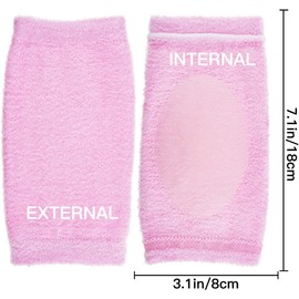 Pink Elbow Moisturizing Sleeve, 1 Pair moisturizing elbow Masks Pack Gel Covers, Elbow Moisturizing Sleeve Gel Cover Heel Socks for Women