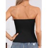 SOLY HUX Women's Solid Tube Crop Top Sleeveless Strapless Bandeau