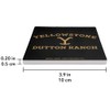 Yellowstone TV Show Dutton Ranch Square Ceramic Coasters, Set of