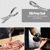 Rib Prep Stainless Steel Rib Membrane Remover, BBQ Tool with