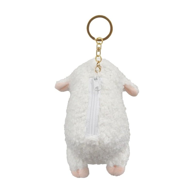 Yamanji 11636 Tsumamikko Mascot with Zipper, Sheep Approx. 4.9 x