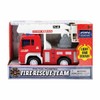 Playmaker Toys 3PC Set: 7" Friction Power Fire Truck Firefighter