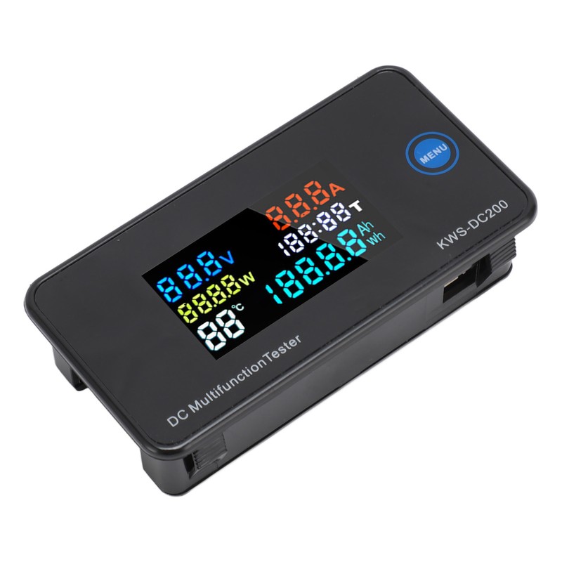 DC Digital Voltmeter Ammeter DC200 100A LCD Color Display 7