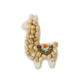 Crystal Art Beadwork kit for Creating Brooch BP-289C Lama