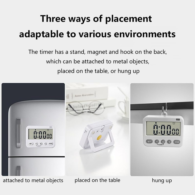 GH 99 Hours Full Featured Timer, Reminder Mode (Vibrate, Sound,