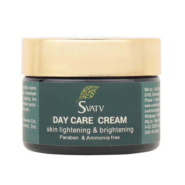 SVATV Day Care Cream With Aloe Vera & Rose Water Ext. For Skin Lightening & Brightening Cream -repair Dark Spot, Face Moisturizer Cream - 50 ml / 1.69 Fl Oz