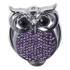 YYlingx Car Engine Start Stop Button Cover Rhinestone Push Start Button Cover Animal Style Ignition Cover Decorations Crystal Engine Button Ring Sticker Car Interior Accessories(Owl)