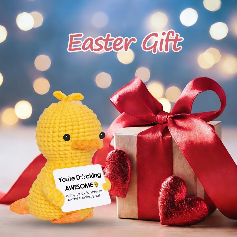 Vatogon Mini Positive Crochet Duck Gifts for Back to School