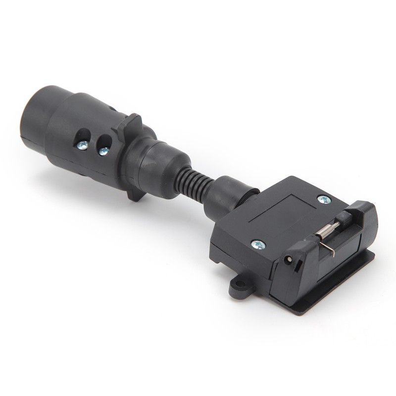 Trailer Adapter 7 Pin Round Male Plug to 7 Pin