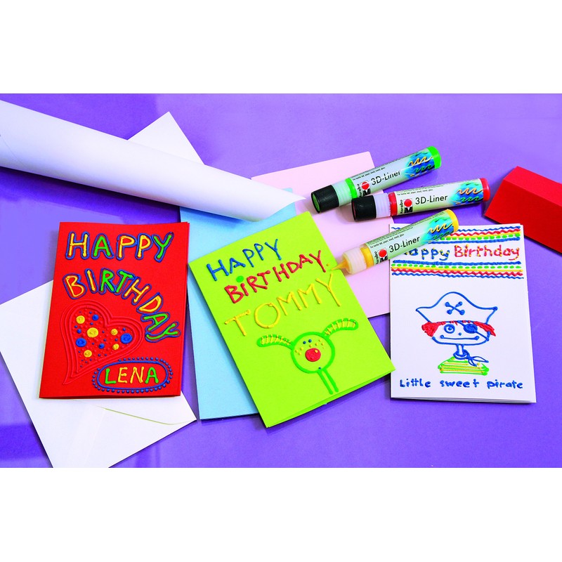 Marabu 3D Liner Pen 25ml - 670 White