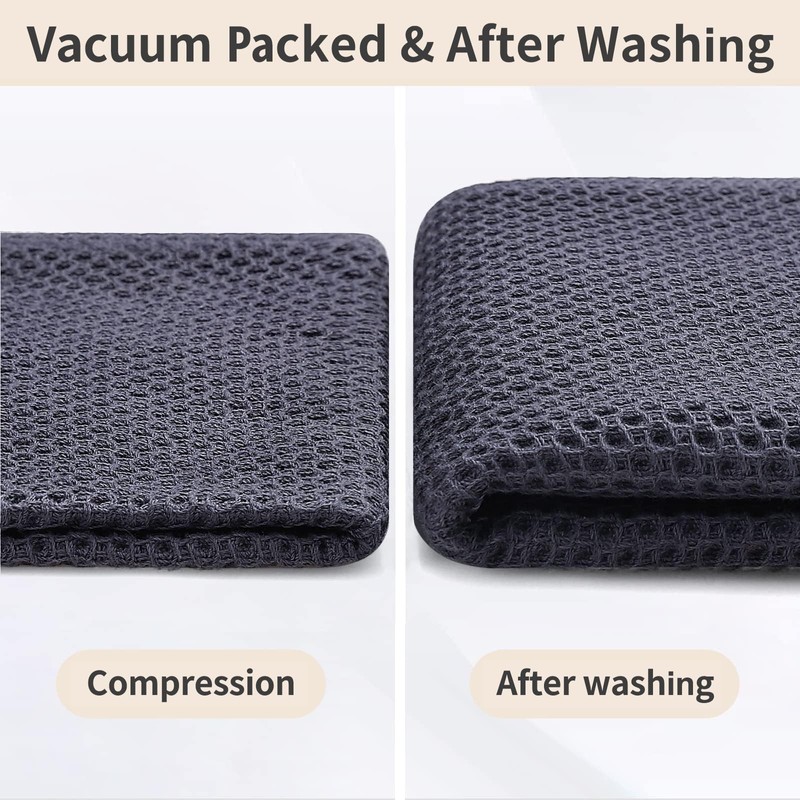 Homaxy 100% Cotton Waffle Weave Kitchen Dish Cloths, Ultra Soft