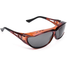 TINHAO Polarized Over-Glass, Polarized Sunglasses, Over Glasses That Can Be Worn Over Glasses, Bent Lens, Polarized Glass, UV Protection, Reflective, Prevents Glare, Driving, Golf, Fishing, Outdoors, Sports, Polarized Sunglasses