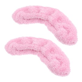 Gatuida Figure Skating Soakers Skate Covers Ice Skating Guards Elastic Plush Pink Blade Protectors for Adults and Boys and Girls Hockey Skates Easy On/Off Extends Blade Life