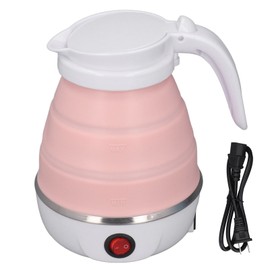 Portable Foldable Electric Kettle Travel Foldable Electric Kettle Collapsible Water Boiler with Detachable Power Cord