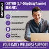 STAY ALIVE Chrysin Supplement 500mg & Passion Flower Extract Powder,