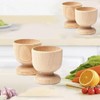 Wooden Egg Cups 4 Egg Cups Boiled Egg Holder Easter