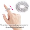 Pack of 2 Massage Rings for Fingers Made of Stainless