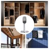 INCREWAY Closet Rod Support, 4Pcs Zinc Alloy Adjustable Oval Wardrobe
