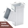 VYH Downspout Gutter for Y Connector 2x3,Square Downspout Diverter White