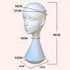 Perfeclan Mannequin Head Foam Display Lightweight Wigs Display Head Multi-Purpose