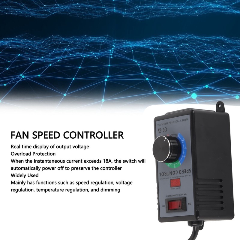 Motor Speed Controller 0‑ Output Variable Fan Speed Regulator with
