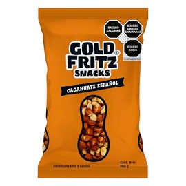 Gold Fritz | Cacahuate Español 950 g | Cacahuates Sal y Limón | Botana para Compartir