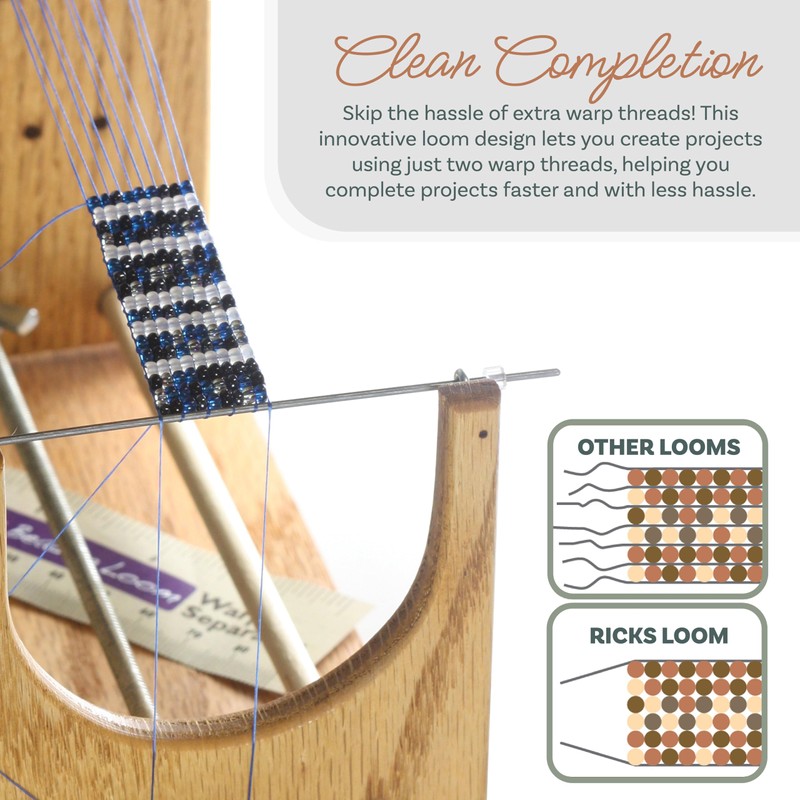 The Beadsmith Rick's Beading Loom, 13.5 x 3.75 x 4.5