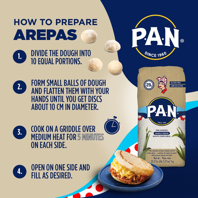 P.A.N. Whole Grain White Corn Meal – Pre-cooked Gluten Free