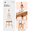 DJAR Art Easel Stand for Painting, Solid Beech Wood Adjustable