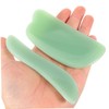 KOMBIUDA 2pcs Facial Guasha Scraping Tool Jade Massage Board for