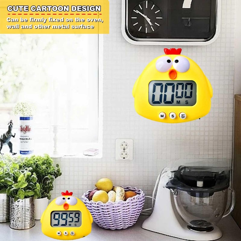 Cute Cartoon Animal Digital Timer Countdown Timer Kids Timer LCD