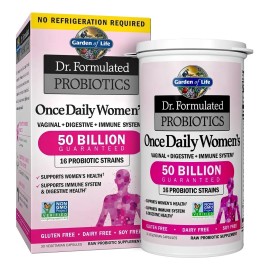 Garden Of Life Probiotics Once Daily Womens 30caps 50billons Sabor Sin Sabor Con 16 Probiticos Para Apoyar El Funcionamiento ptimo Del Sistema...     