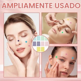 MYDEAR 400 Piezas Parches para Acné, Parches Hidrocoloides para Espinillas, Calcomanías Ultra Finas para Cara y Piel, Tratamiento Antiimperfecciones con Tecnología Hidrocoloide Avanzada Facial (D)