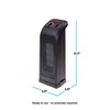 Comfort Zone 18" Tower Space Heater with PTC Heating Element,