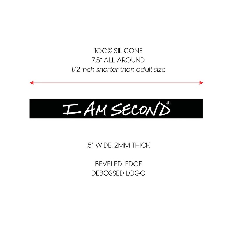 I Am Second - Paquete de 3 pulseras de silicona